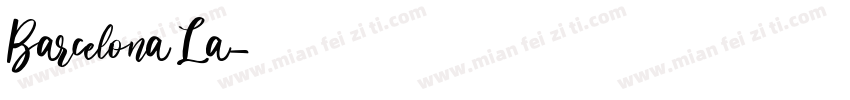 Barcelona La字体转换